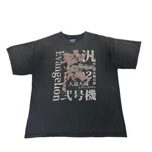 Vintage Neon Genesis Evangelion Eva Unit 2 Gainax Khara Shirt XL